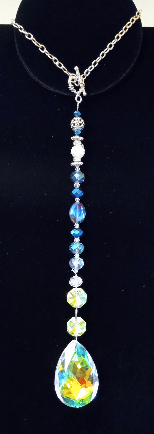 Brilliant Blue Crystal Suncatcher